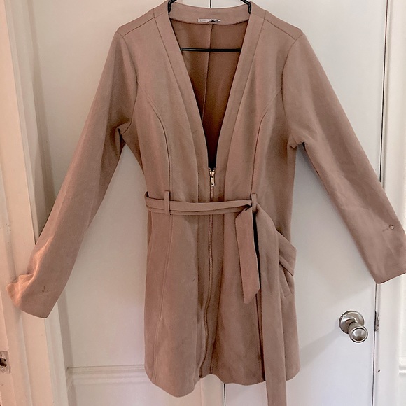 Suede Winter Dress Jacket - Picture 3 of 6